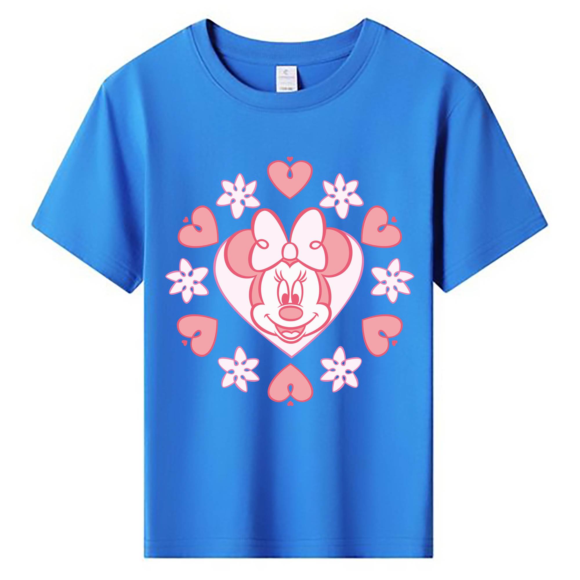 ミッキーマウス Mickey Mouse 綿100％キッズTシャツ（フロントプリント）